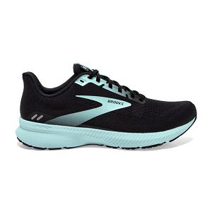 Brooks Launch 8 Road Running Shoes - Womens, Black/Blue | IE-JSU315469